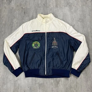 VINTAGE 90s INDIANAPOLIS 500 BORG WARNER JACKET ZIP WINDBREAKER HOLLOWAY XL - Picture 1 of 7