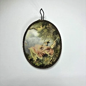 Vintage Silk Christmas Ornament West German Holiday Vintage Shabby Decor - Picture 1 of 5