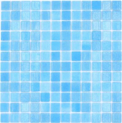 Pool mosaic light blue turquoise glass mosaics | 1 carpet - Image 1 of 4