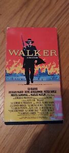 vhs Alex Cox's WALKER A True Story 1987 ED HARRIS RARE MCA Home Video ex rental
