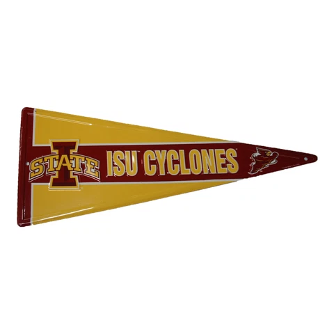 Iowa State University ISU Cyclones Aluminum Pennant Sign 9" x 22" Cover