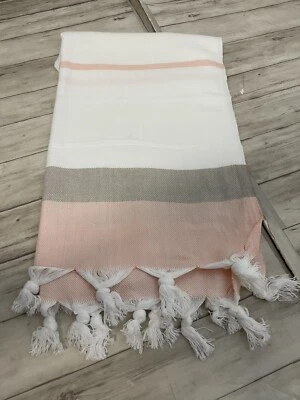 Turkish Towel Cotton Small Bath Beach Hammam Peshtemal Sauna Lightweight N65 - Image 1 of 3