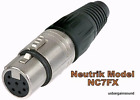 Neutrik NC7FX XLR 7 broches connecteur câble femelle boîtier nickel avec contacts argent