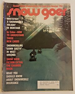 Vintage 1972 Snow Goer Magazine Feb Mar Snowmobile Racing Snow Fashion Chaparral