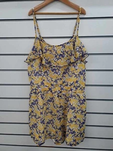 BLUE ZOO GIRLS YELLOW FLORAL FRILLED SHORTS PLAYSUIT AGE 16 YEARS NEW (604) - Picture 1 of 2