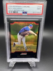 2004 Bowman Chrome Roy Halladay Gold Refractor 33/50 PSA 9 Pop 2 - Bild 1 von 3