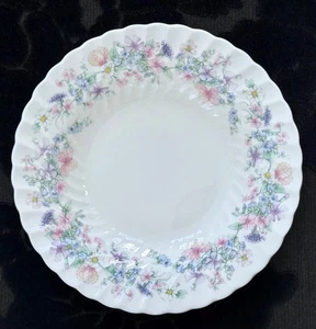 Wedgwood Angela RIMMED PASTA/SOUP BOWL Pastel Flowers Fluted Rim No Trim - 22ms - Picture 1 of 5