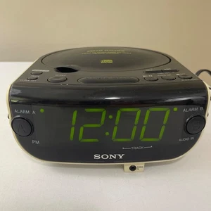 Sony Dream Machine AM/FM Clock Radio CD Player ICF-CD814 Tested Working - Picture 1 of 6