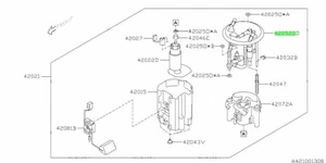 Soporte bomba de combustible para: Subaru Impreza GRB GVB STI 08-14 - Imagen 1 de 1