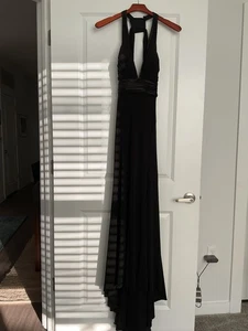 Abito Cassandra Stone By Mac Duggal S 10 nero - Foto 1 di 7