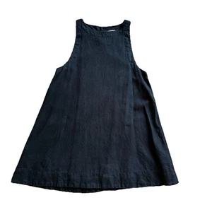 POSSE Minikleid schwarz Leinen A-Linie gefüttert ärmellos Damen Größe M - Bild 1 von 11