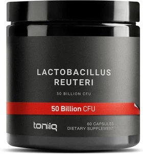 50 Billion CFU Lactobacillus Reuteri Probiotic Supplement 50mg/Serving, 60 Caps - Picture 1 of 8