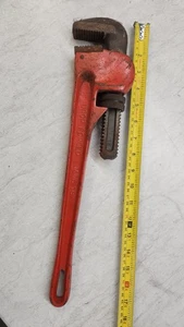 Gesenkgeschmiedete 18" Stahl Klempner Rohrzange Stahl und Nussbacke - Bild 1 von 1