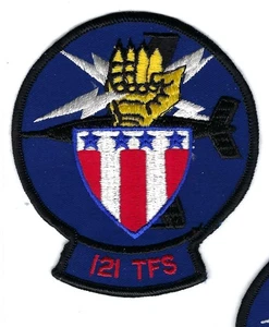 PATCH USAF 121ST TACTICAL FIGHTER SQ TFS D.C. AIR NATIONAL GUARD FS-19 - Picture 1 of 1
