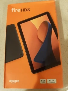 Amazon Fire HD 8 Latest 2024 8" HD tablet with Wi-Fi 3GB / 32 GB, Black, New - Picture 1 of 3