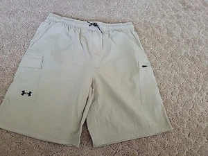 NWT Under Amour Boy's Swim Shorts Sz.Youth XL Desert Sand NEW - Picture 1 of 2
