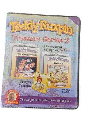 Teddy Ruxpin Treasure Series 2 livro ilustrado história livro de músicas - Imagem 1 de 4