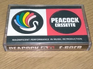 Vintage Kassette PEACOCK C-60CR Type1 Audio Blank Tape gebraucht *Ultra Rare - Bild 1 von 10