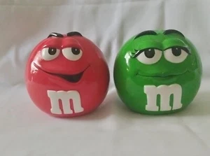 Tarros de galletas/dulces Wision LTD muestra 6" X 6" M&M verde y verde - Imagen 1 de 18