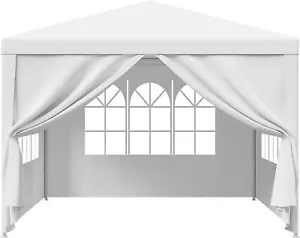 10'x10' Outdoor Party Wedding Tent Canopy Camping Gazebo Storage BBQ Shelter 4 - Picture 1 of 1