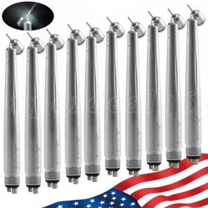 1-10pcs LED dentale 45 gradi fibra ottica manipolo alta velocità generatore elettrico 4 fori - Foto 1 di 27