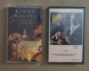 2 Kenny Rogers Christmas Cassettes - Christmas in America & Kenny Rogers Xmas - Picture 1 of 6