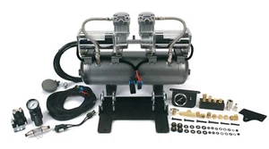 Compresores de aire VIAIR 145 PSI de doble perno 400C - tanque de 2 galones y soporte Jeep - Imagen 1 de 1