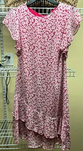 Lauren Ralph Lauren Women's Red and White Floral Fit Flare Dress Size 0 - Picture 1 of 10