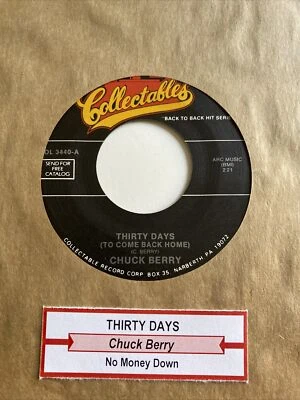 Chuck Berry 45 Thirty Days / No Money Down NEW reissue unplayed - Image 1 of 3
