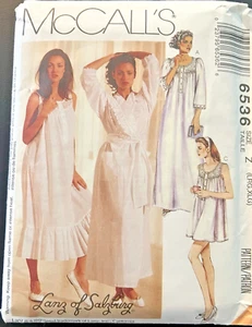 VTG 1993 McCall's Sewing Pattern #65336 Lanz of Salzburg Nightgowns - Picture 1 of 7