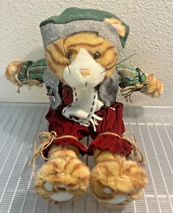 Weihnachten Tabby Katze Ingwer orange Tiger 19 Zoll Plüsch zartherzig Sammlerstücke - Bild 1 von 4