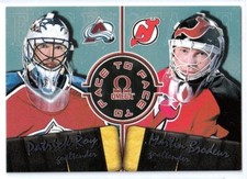 1998-99 Pacific Omega Face to Face #1 Patrick Roy / Martin Brodeur