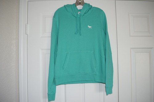 UNDERCOVER Felpa con cappuccio Victoria's Secret ROSA taglia L verde logo cane davanti petto sinistro