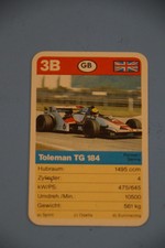 Ayrton Senna - Rookie - Toleman TG184 - 1985 German FX Schmid Supertrumpf card