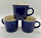 Epoch Korea Navy Blue Coffee Cups Mugs Set Of 3