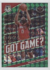 2019-20 Panini Mosaic Got Game? Mosaic Green Prizm James Harden #23
