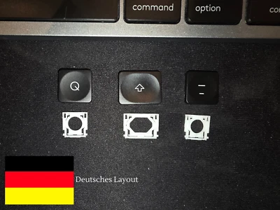 Logitech MX Keys für Mac Ersatz Taste Schwarz inkl. Mechanik +Scharnier Original - Bild 1 von 2