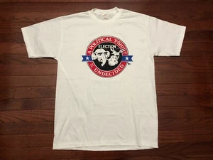 NEW VINTAGE 1984 UNDECIDED POLITICAL T SHIRT MENS LARGE DEMOCRAT REPUBLICAN L e - Picture 1 of 6