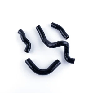 FOR KAWASAKI KLX650 1993-1996 BLACK COOLANT SILICONE RADIATOR HOSE KITS - Picture 1 of 8