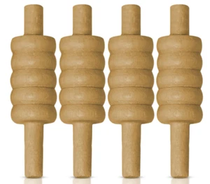 ND ceppi per cricket in legno bail pesanti - set di 4 UK - Foto 1 di 3