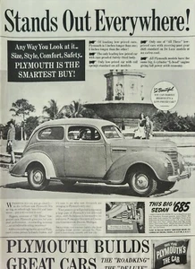 1939 Plymouth Car Vintage Ad Stands out everywhere - Picture 1 of 1