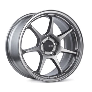 (1) 18x9.5 Enkei TS-7 5x114.3 +38 Storm Gray Wheel - Picture 1 of 2