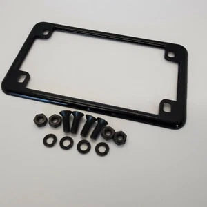 Motorcycle License plate Kit Gloss Black - Bild 1 von 2