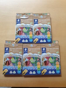 Set 5 Confezioni STAEDTLER 188 C12 PASTELLI NORIS COLOR JUMBO PZ.12 - Foto 1 di 2