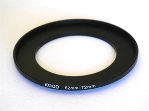 STEP UP ADAPTER 52MM-72MM STEPPING RING 52MM TO 72MM 52-72 FILTER ADAPTER - Picture 1 of 1