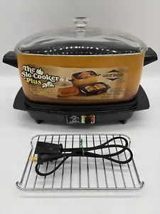 Olla de barro vintage West Bend THE SLO-COOKER PLUS 6QT #5275 FUNCIONA - Imagen 1 de 14