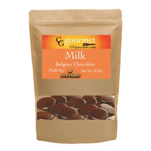 Belcolade Dischi Cioccolato al Latte da Forno Belgiano - Selezione Lait 33% - 16 OZ - 1LB - Foto 1 di 12