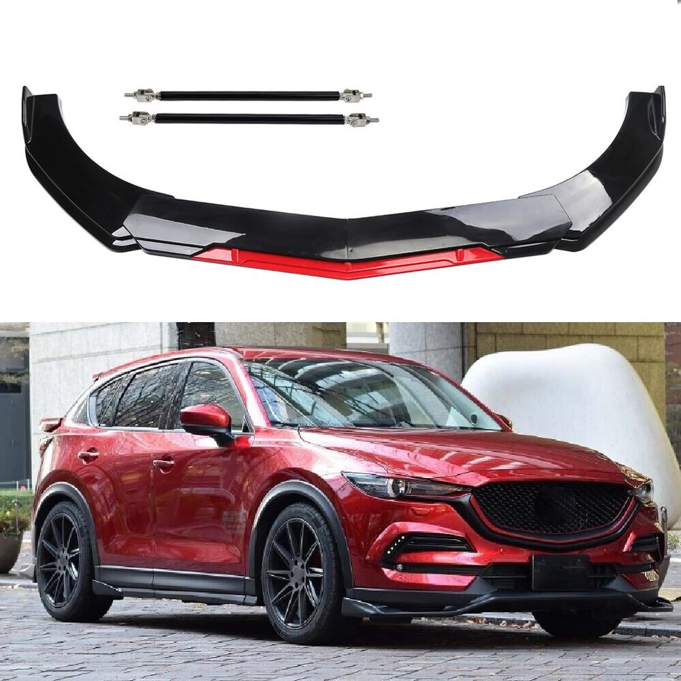 For Mazda CX3 CX-30 CX5 CX-50 CX9 Front Bumper Lip Splitters Spoiler Trim Kit Foto 1 de 4