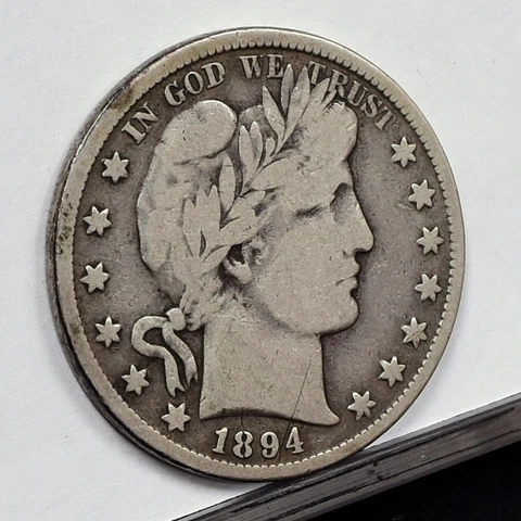 1894 Barber Half Dollar - Fine Details, Old Clean (49737-L) Cover