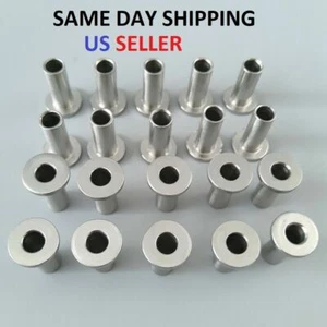 10 T316 Stainless Steel Cable Railing Protective Protector Sleeve 1/4" Cable - Picture 1 of 7
